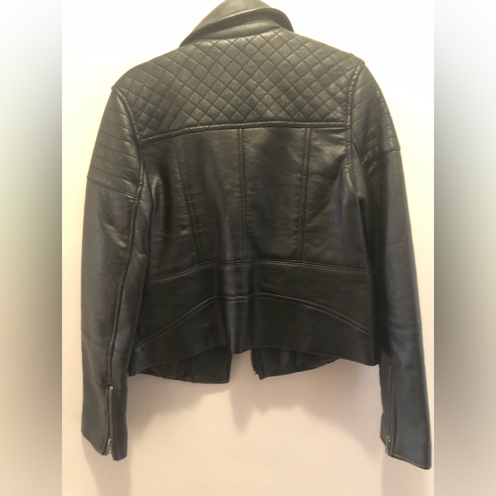 NWOT American Eagle Outfitters Faux Leather Motorcycle Jacket - Picture 2 of 5